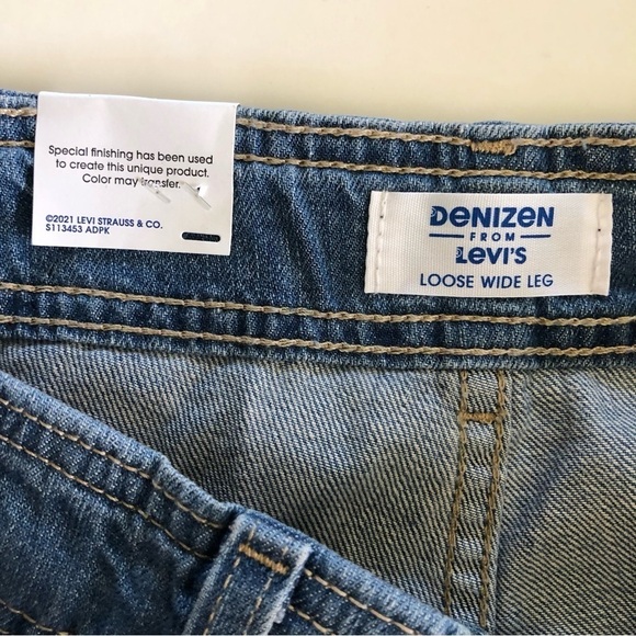 Denizen from Levi’s Denim High Rise Loose Wide Leg Jeans Size 8/W29 - Picture 8 of 16